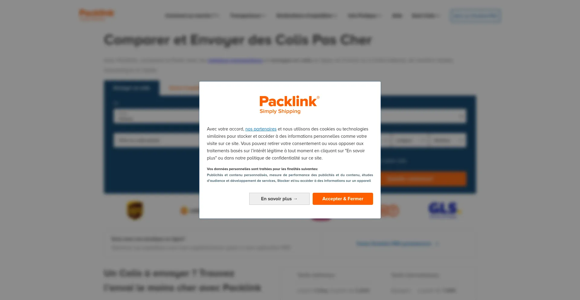 Packlink.fr Screenshot