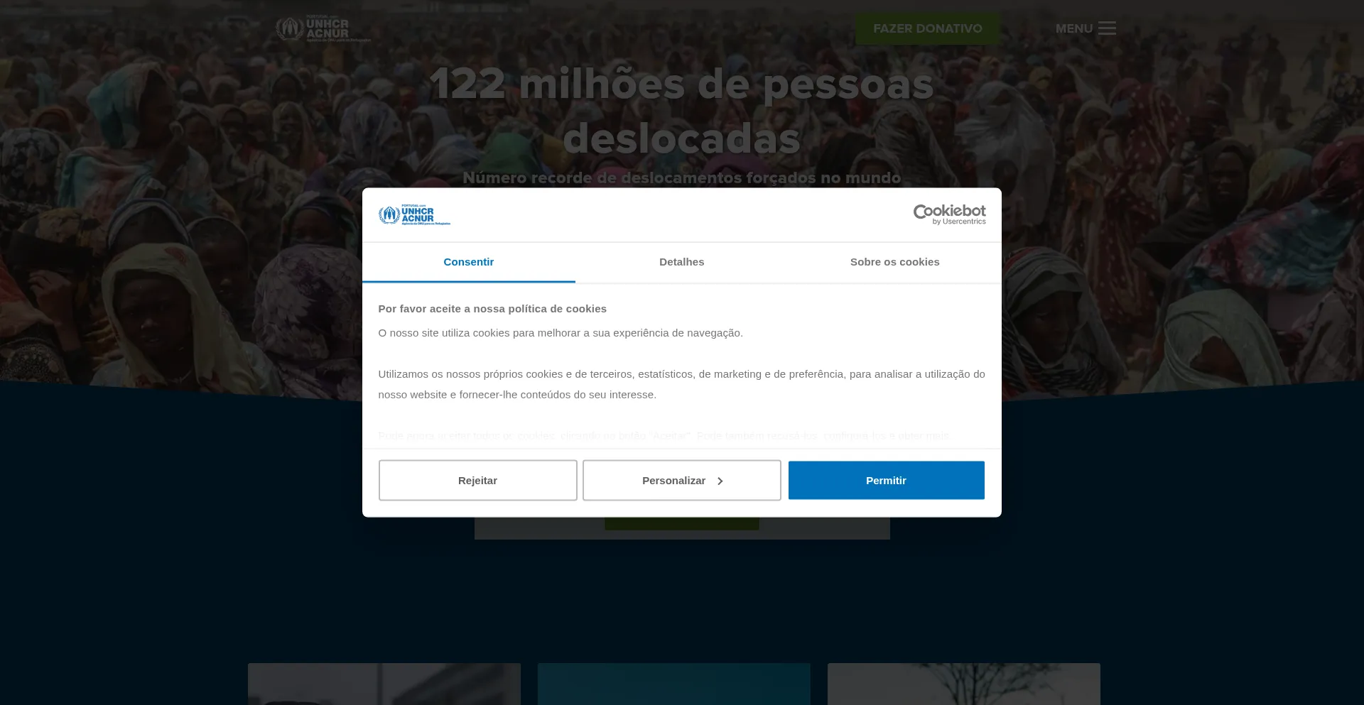 Website screenshot of Pacnur.org