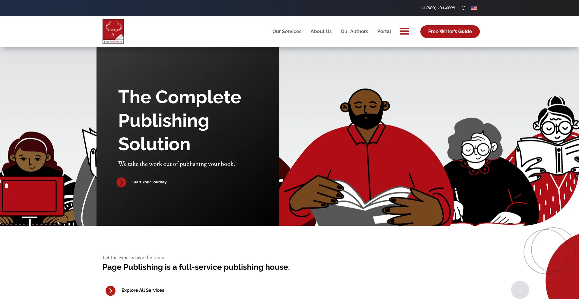 Website screenshot of Pagepublishing.com
