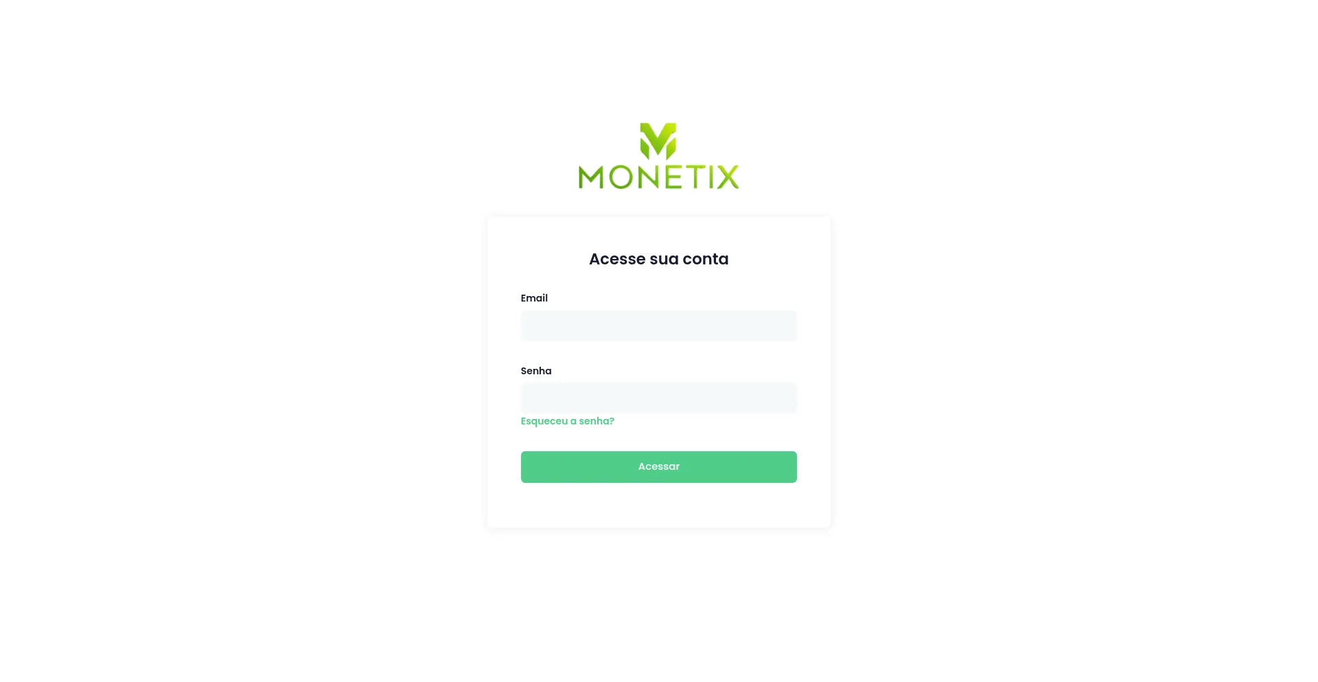 Website screenshot of Painel.monetix.cash