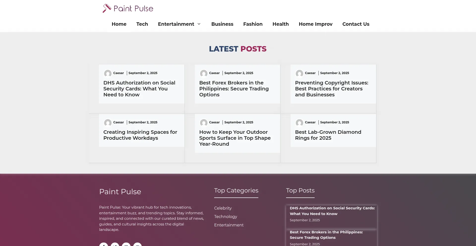 Paintpulse.co.uk Screenshot
