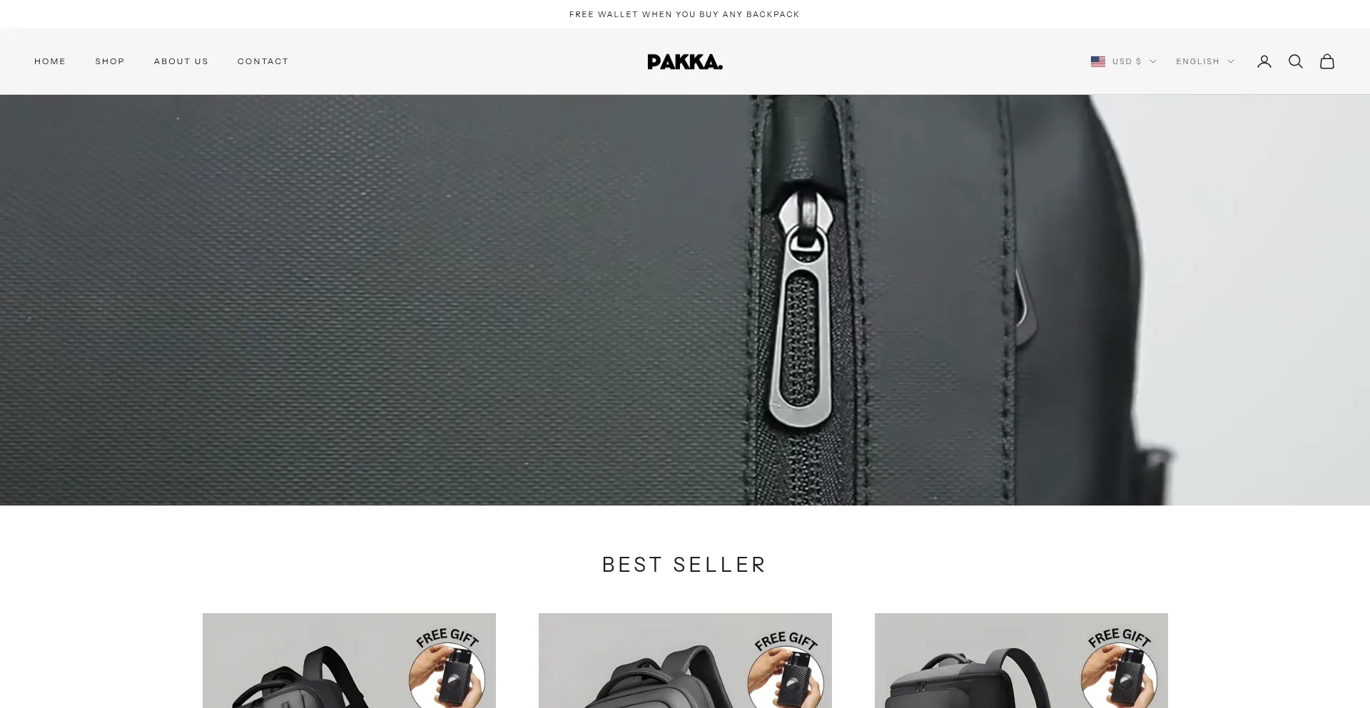 Pakkastore.com Screenshot
