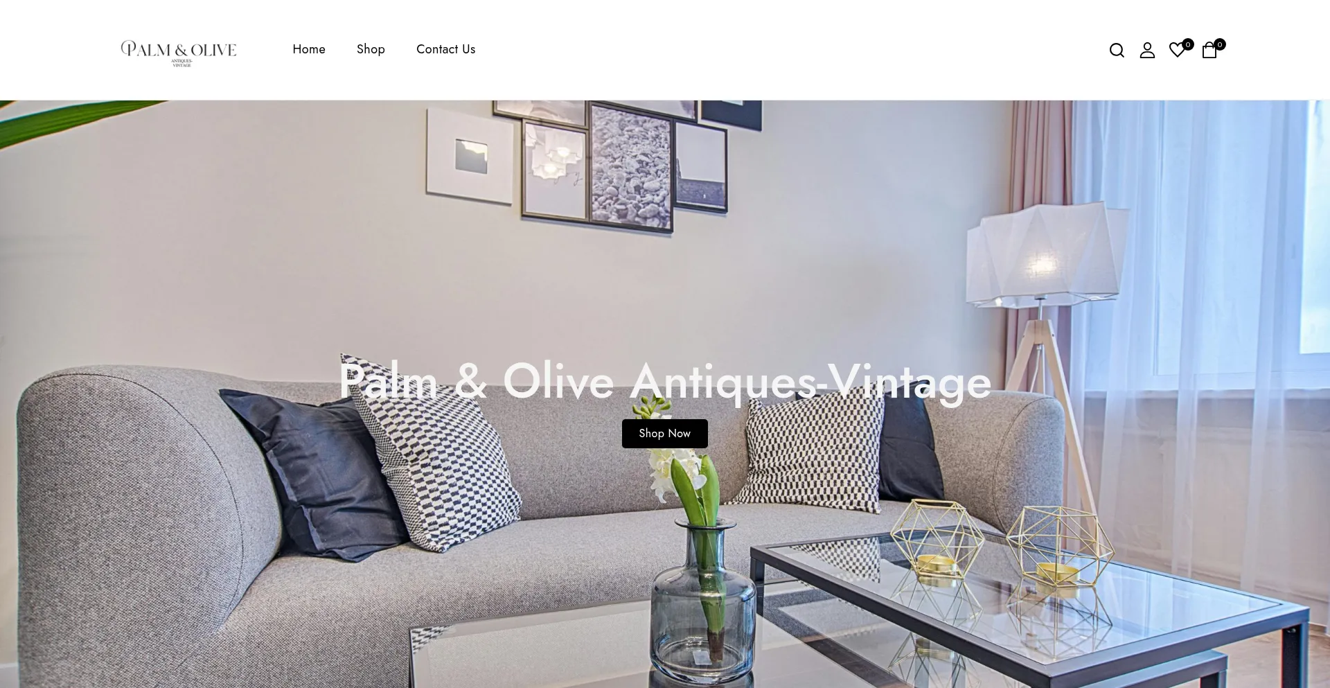 Website screenshot of Palmoliveantiques.com