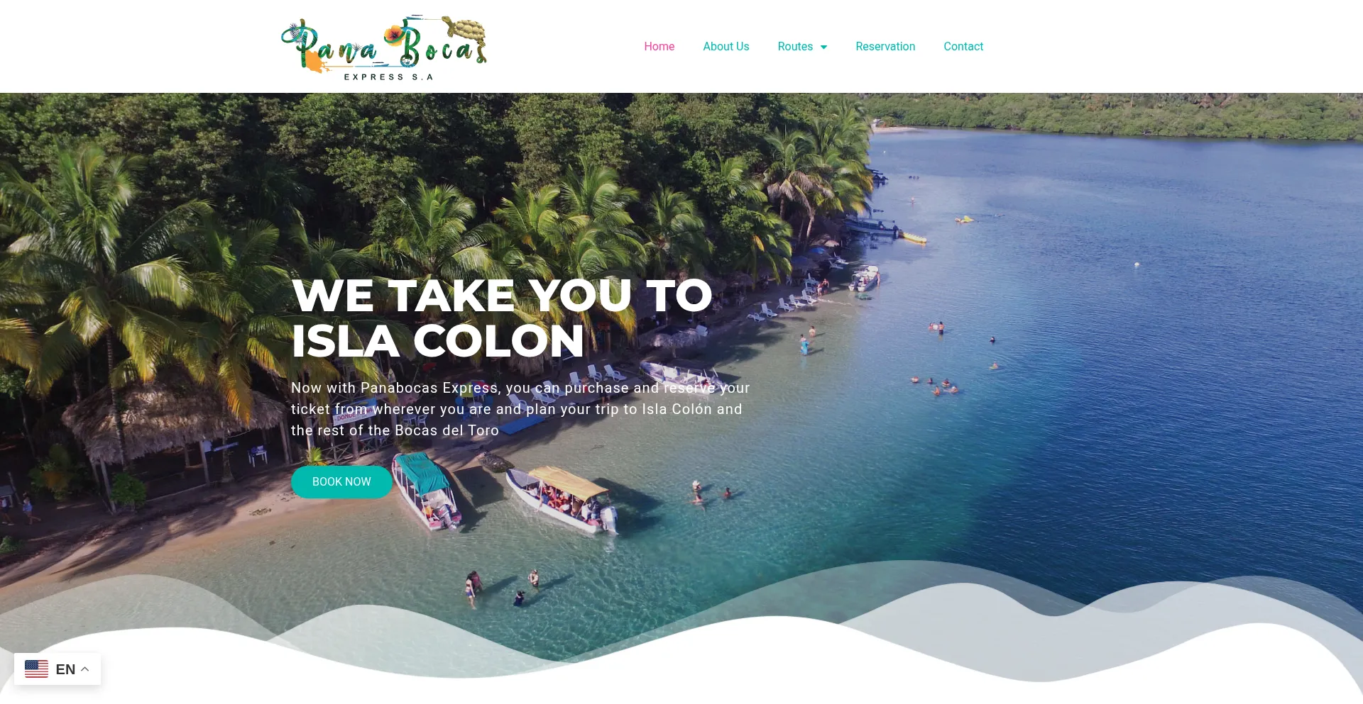 Website screenshot of Panabocas.com