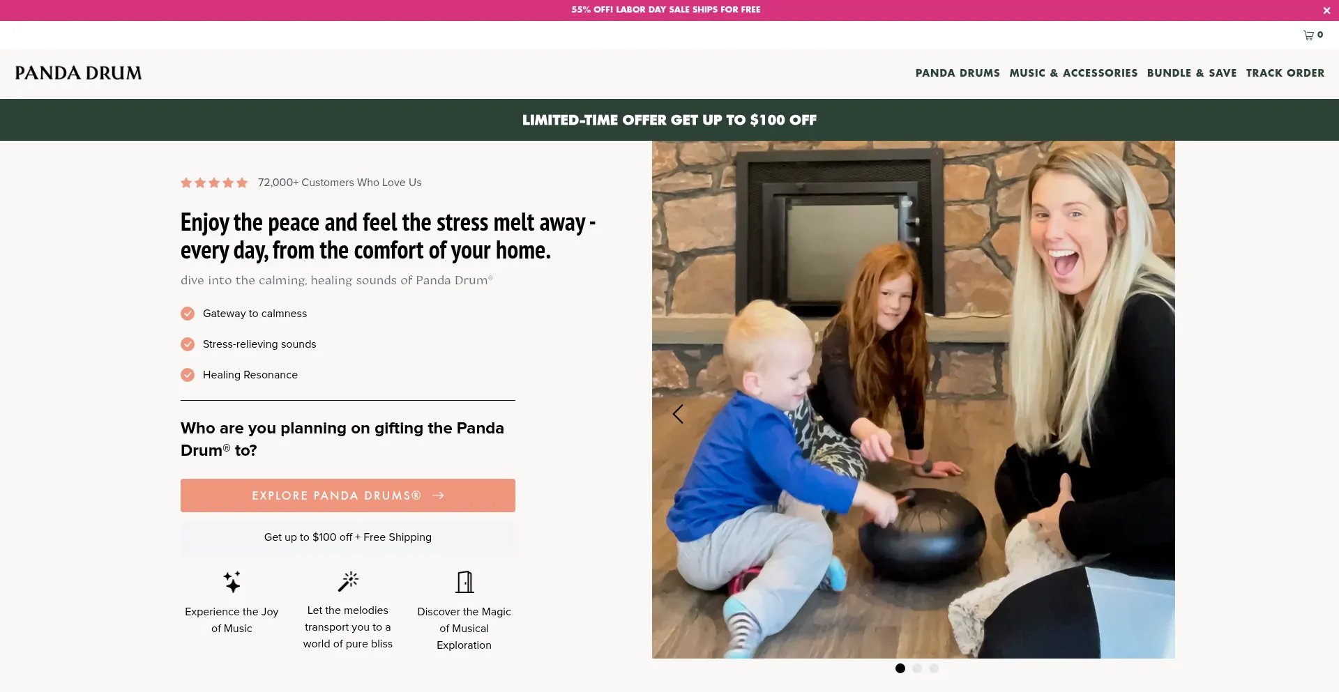 Pandadrum.com Screenshot