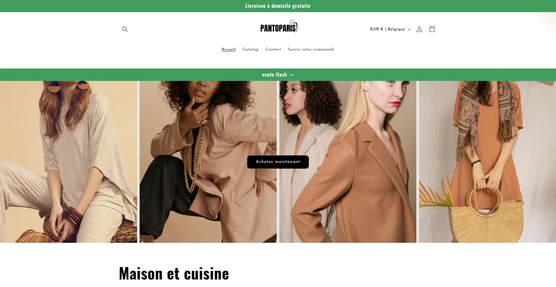 Website screenshot of Pantoparis.com