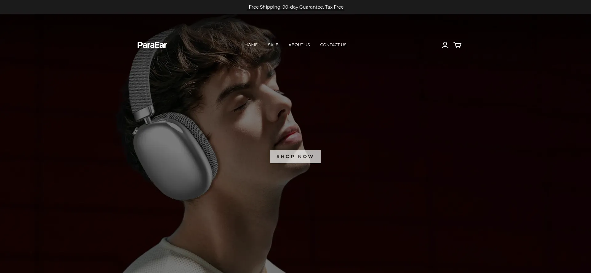 Website screenshot of Paraear.co.uk