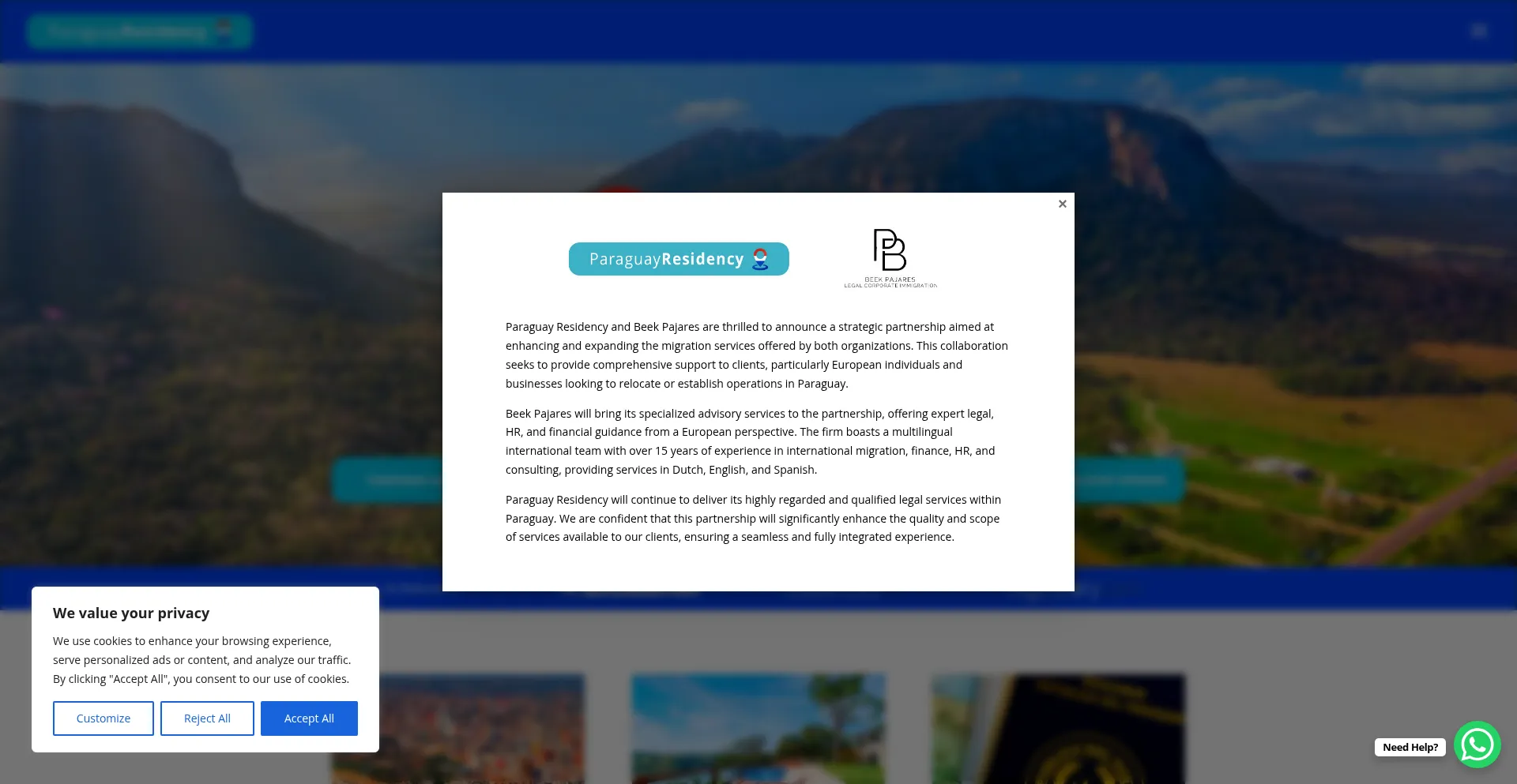 Paraguayresidency.com Screenshot