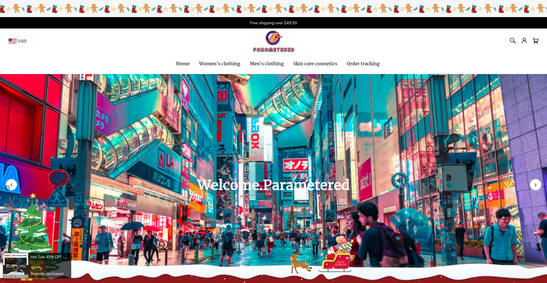 Website screenshot of Parametered.com