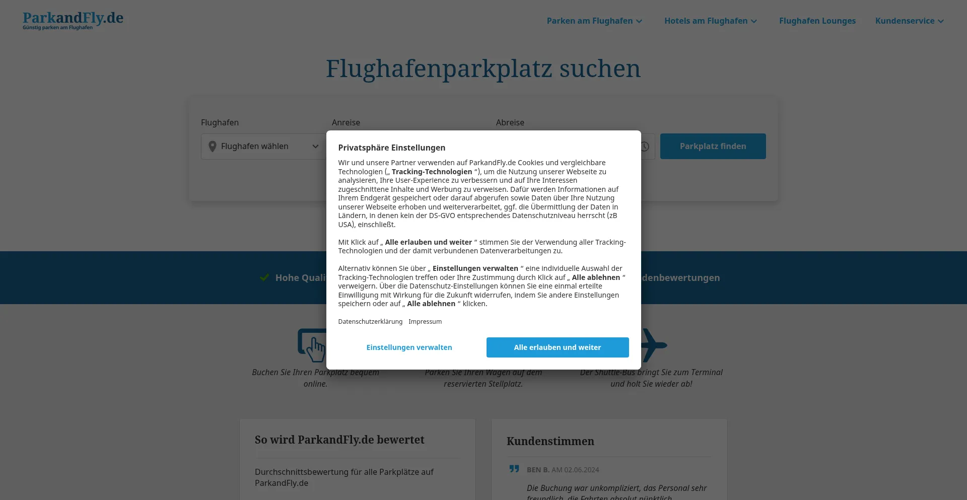 Is Parkandfly.de Safe?