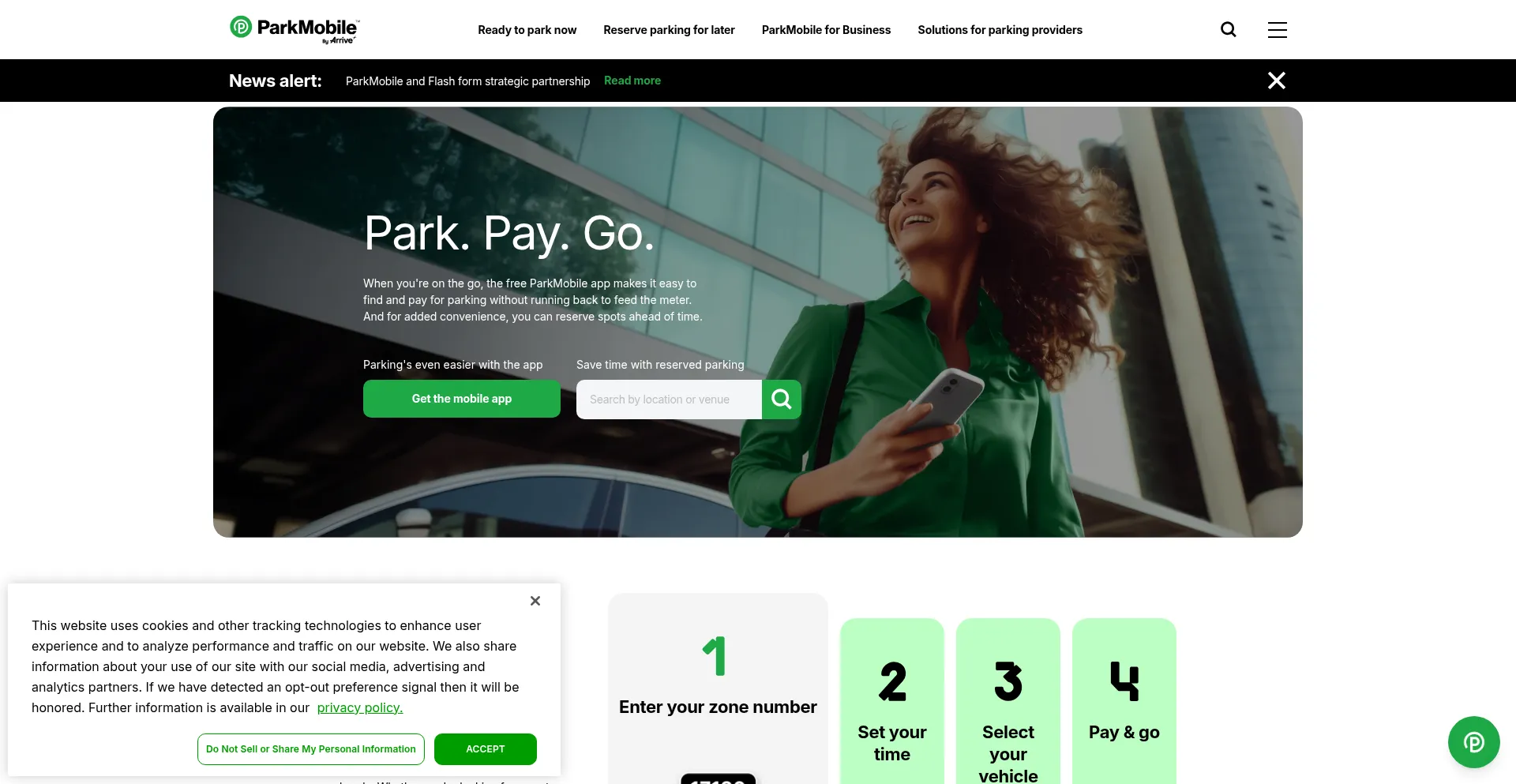 Parkmobile.io Screenshot