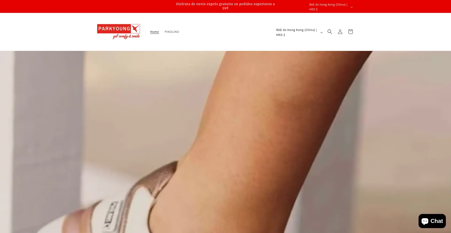 Website screenshot of Parkyoung.top