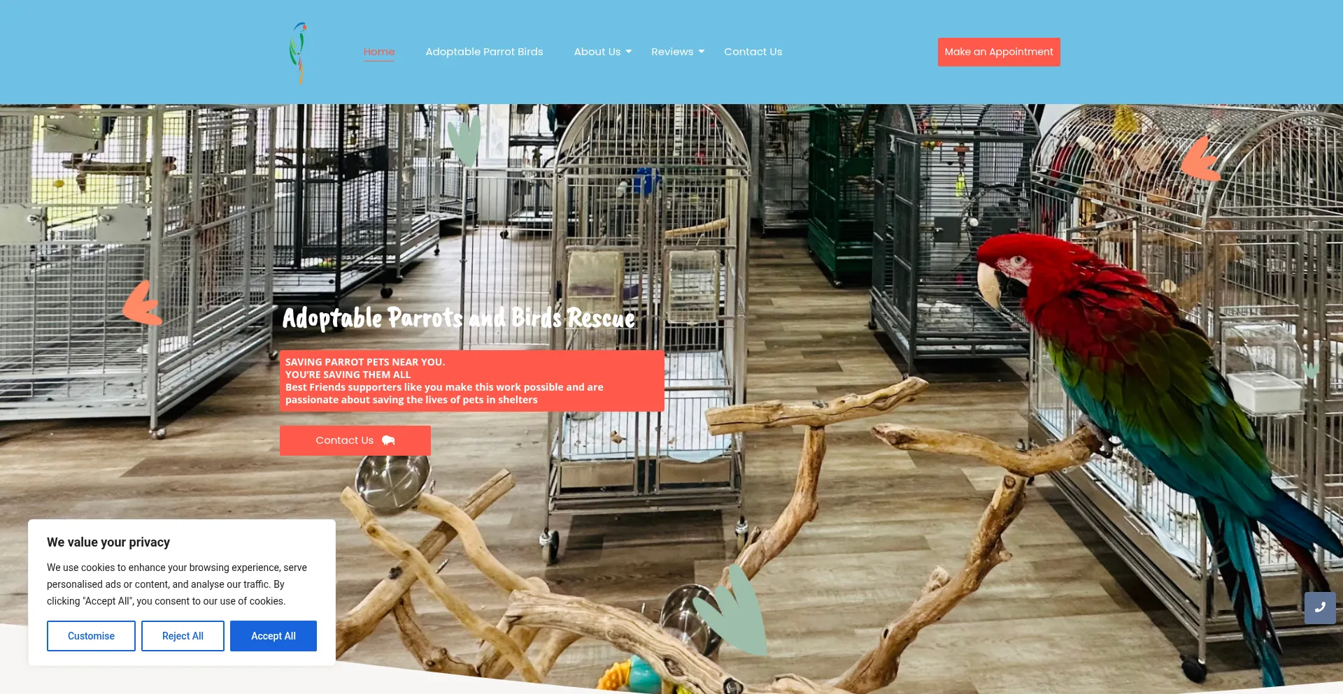Parrotbirdsrescue.com