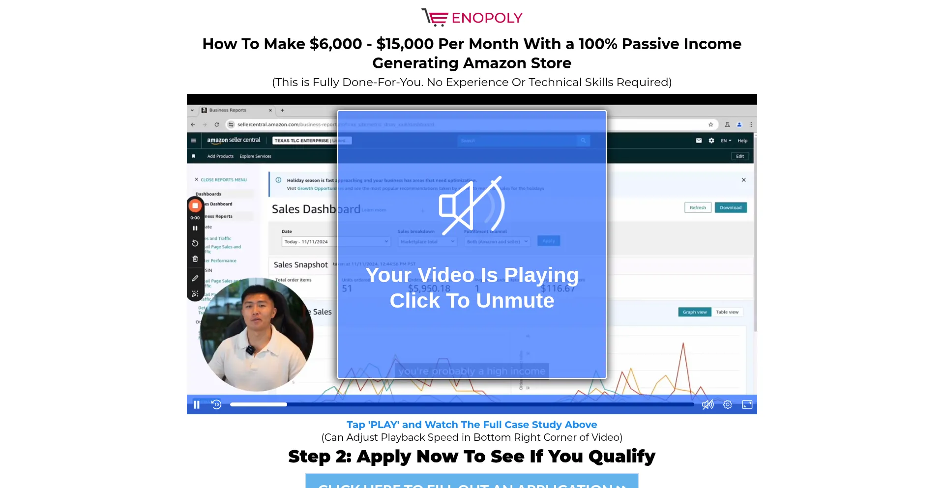 Website screenshot of Partnerwithenopoly.com