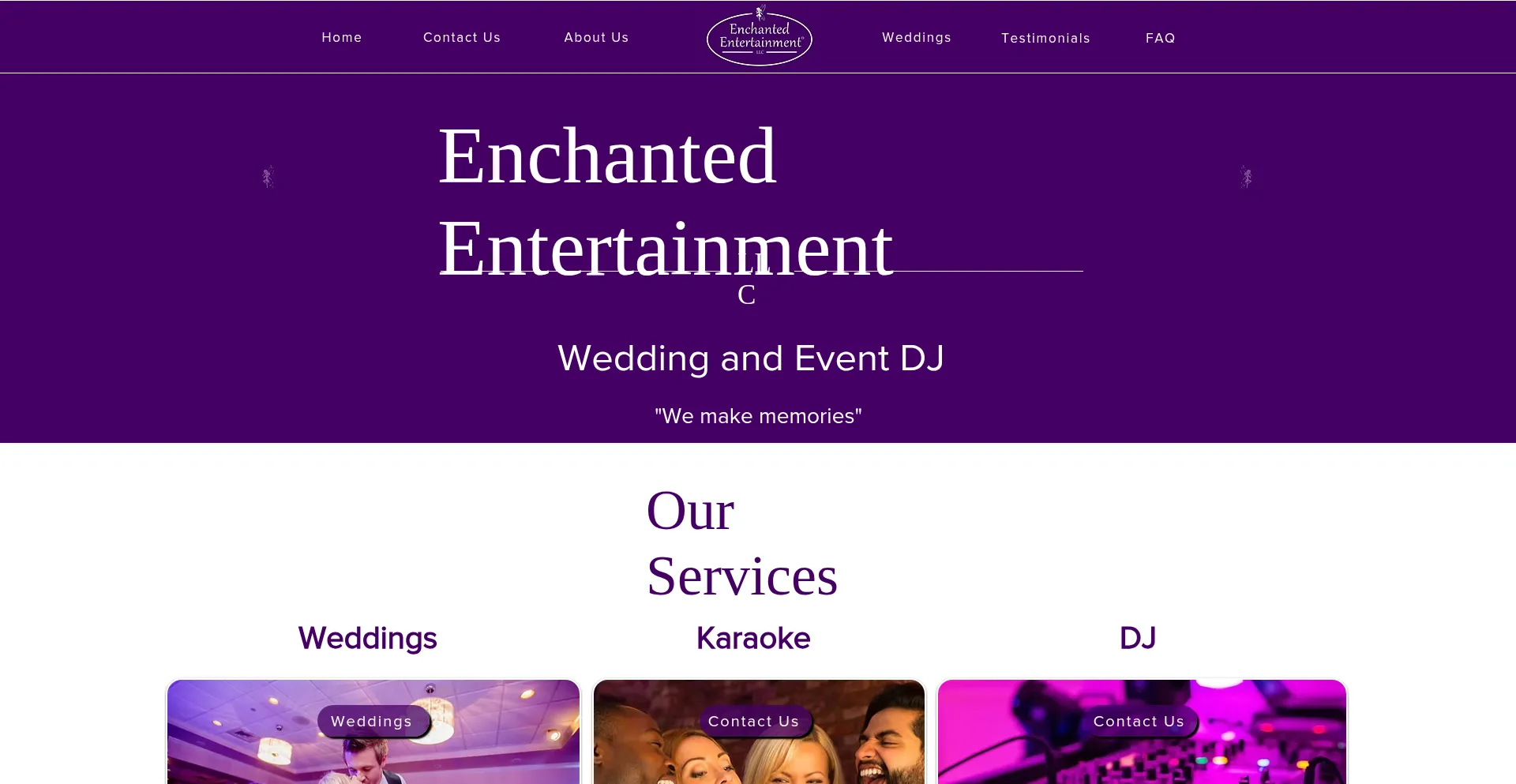 Website screenshot of Partyiowa.net