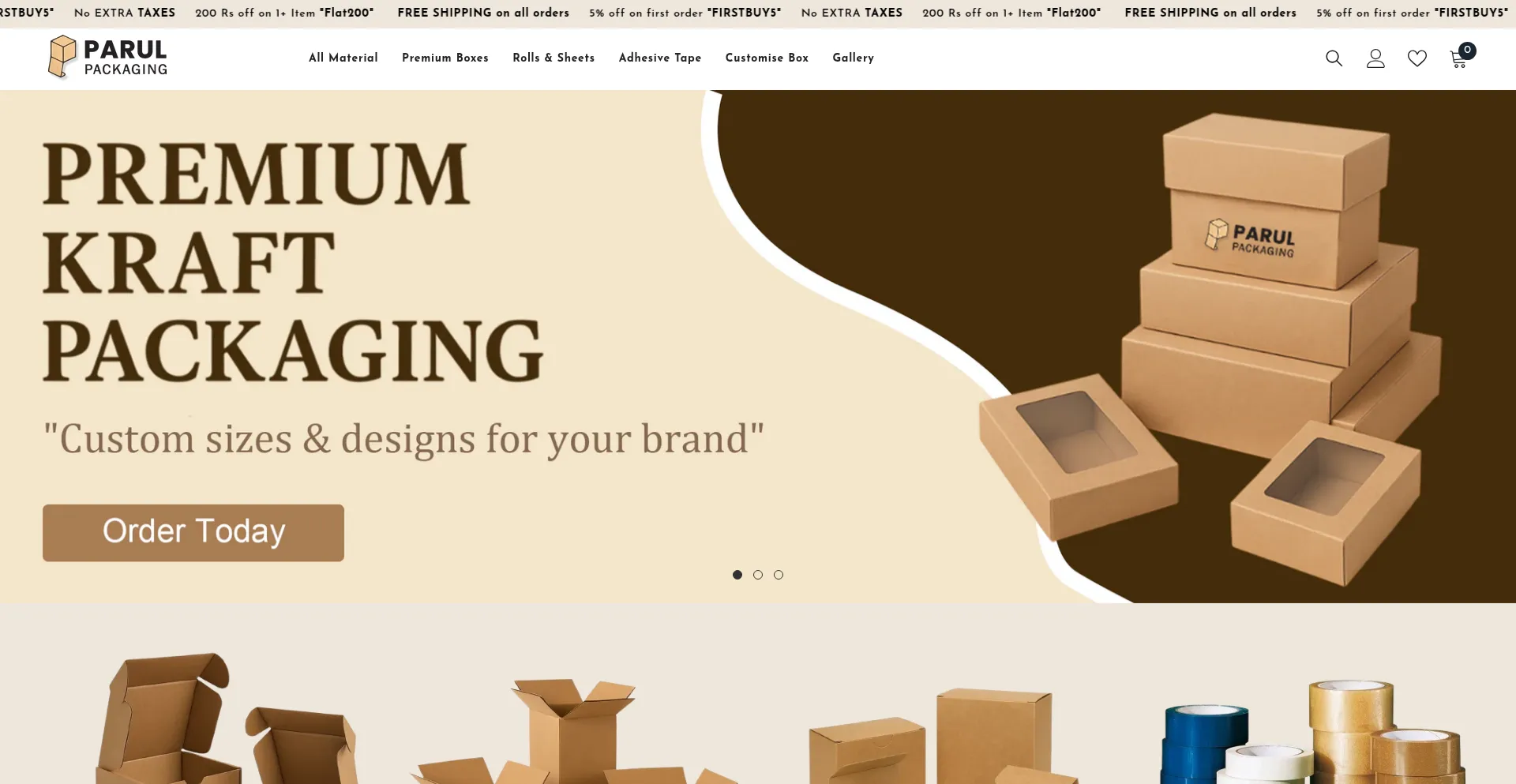Parulpackaging.com Screenshot