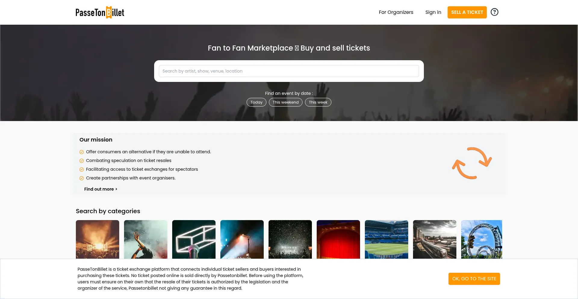 Passetonbillet.com Screenshot