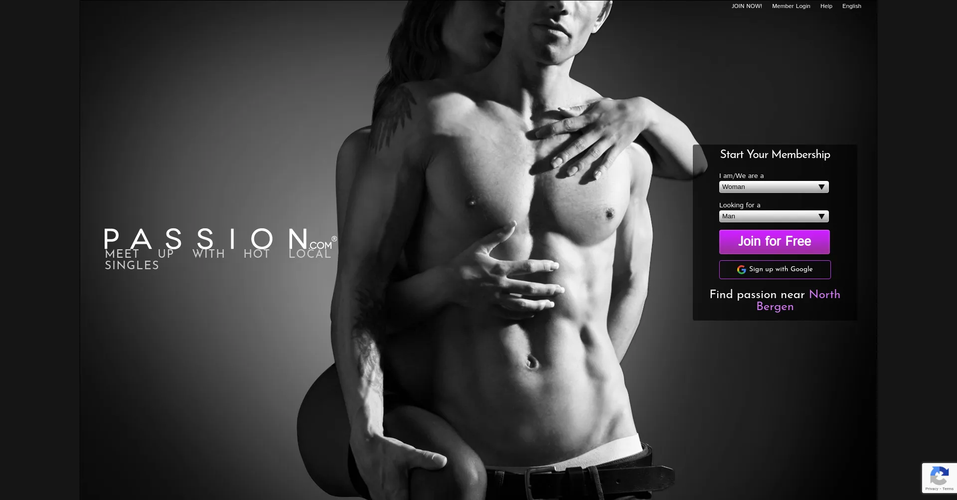Website screenshot of Passion.com