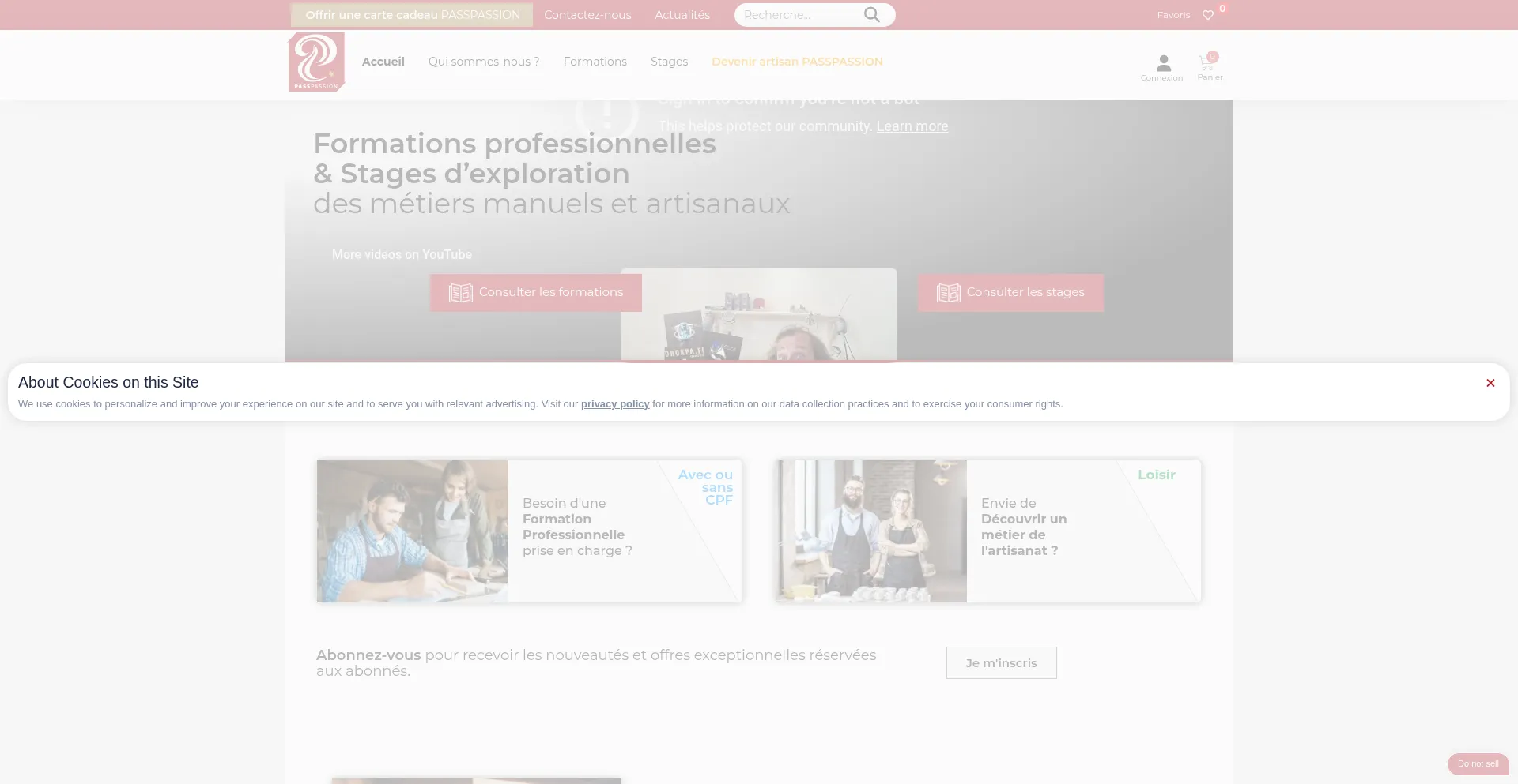 Passpassion.fr Screenshot