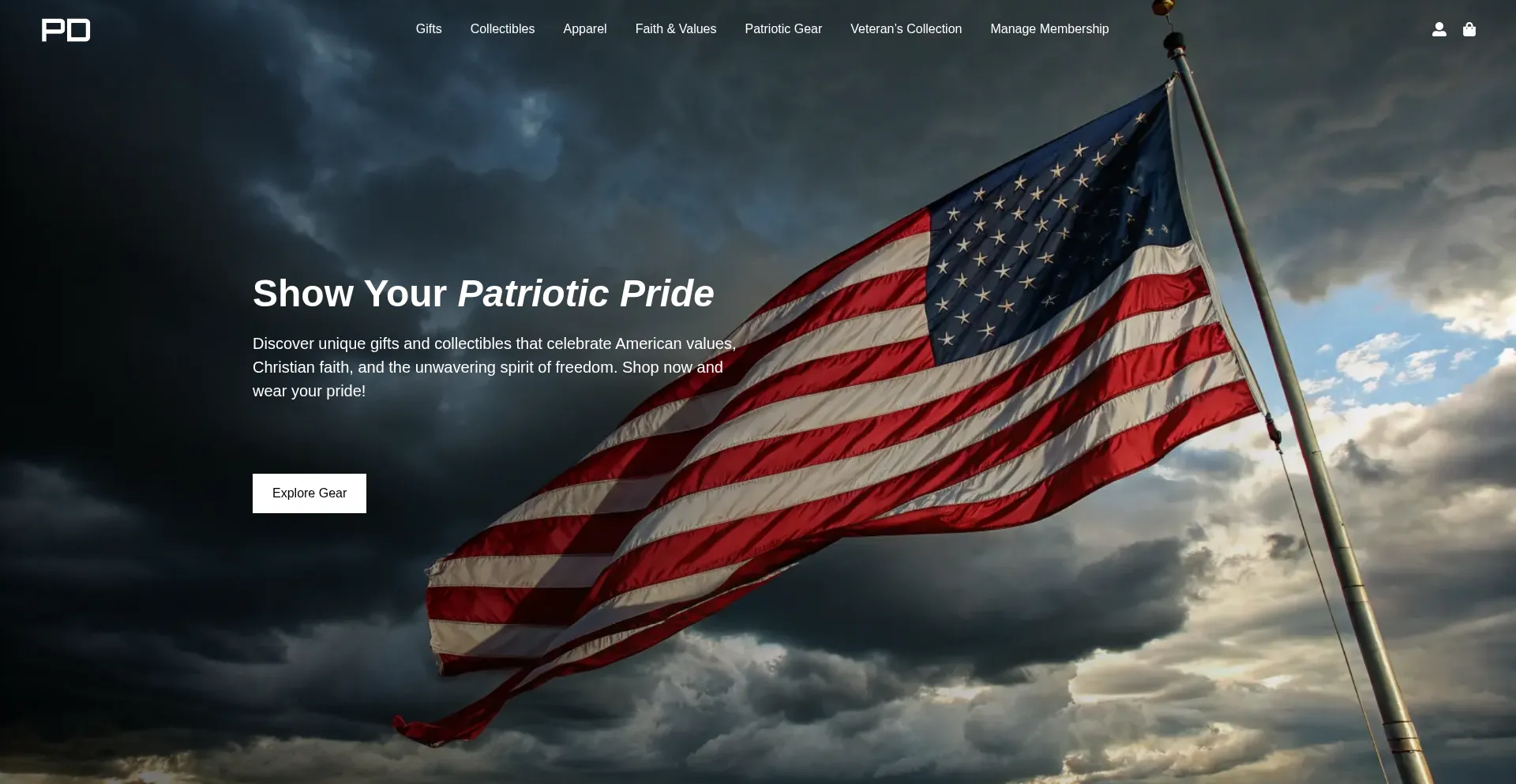 Website screenshot of Patriot-defender.com