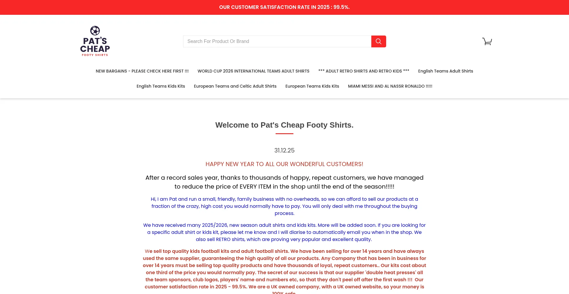 Patscheapfootyshirts.com