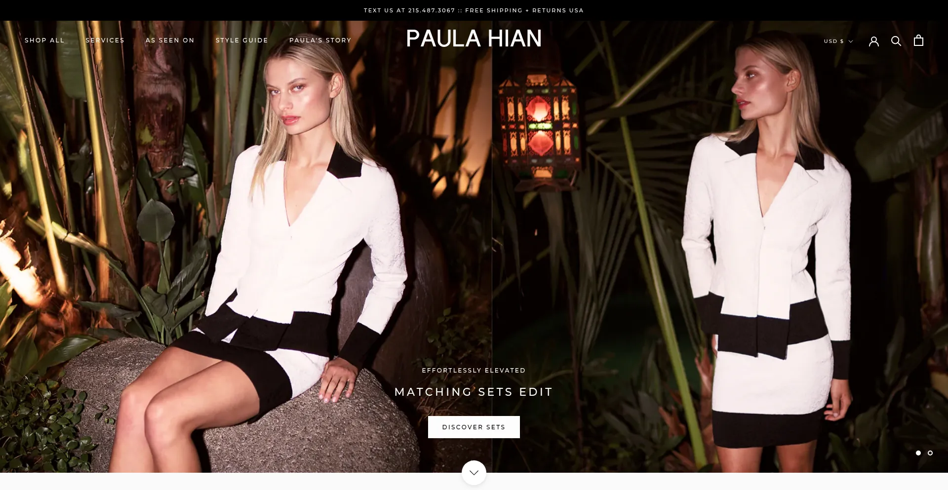 Website screenshot of Paulahian.com