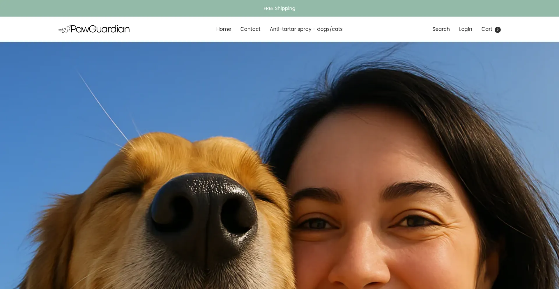 Website screenshot of Paw-guardian.com