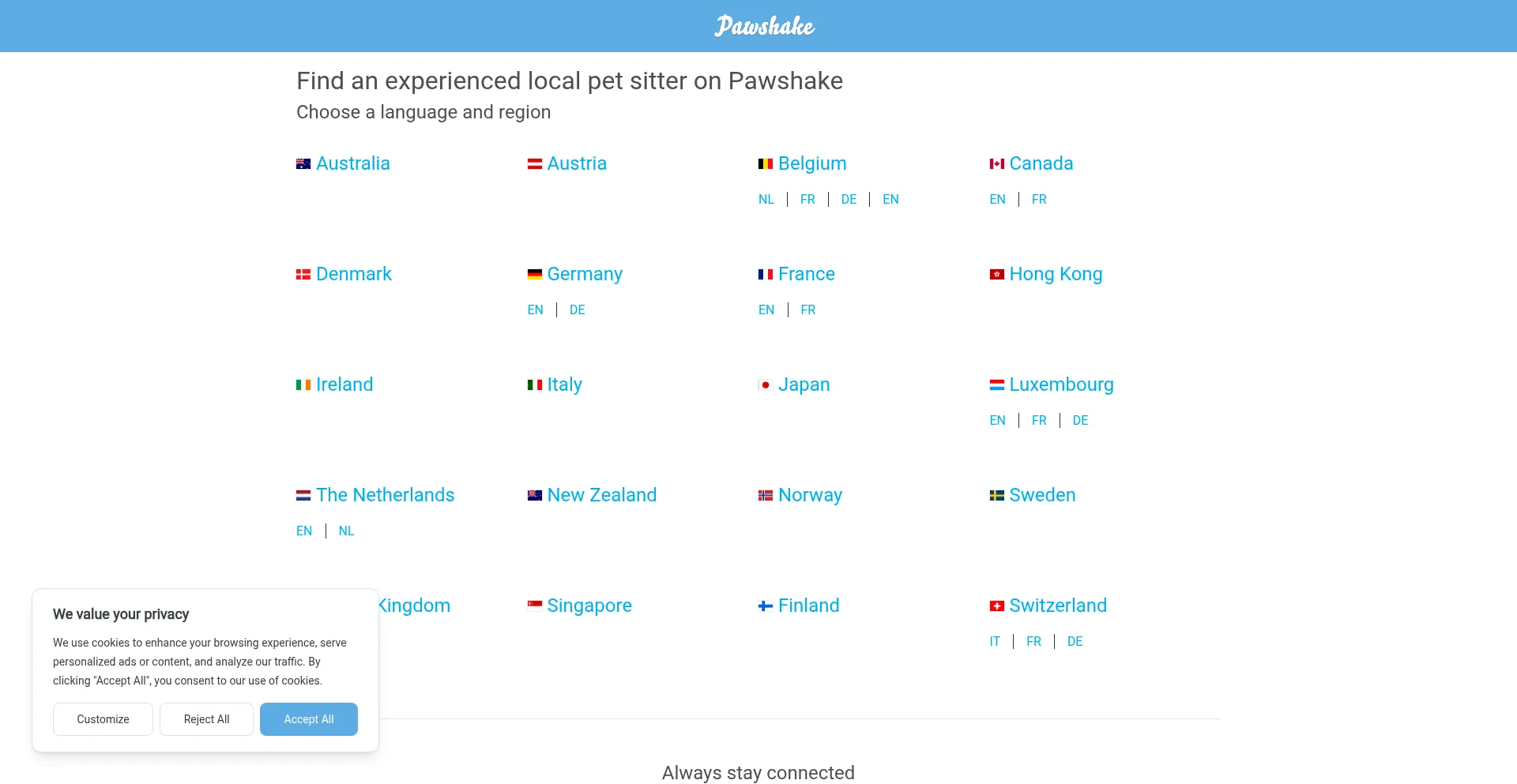 Pawshake.com Screenshot
