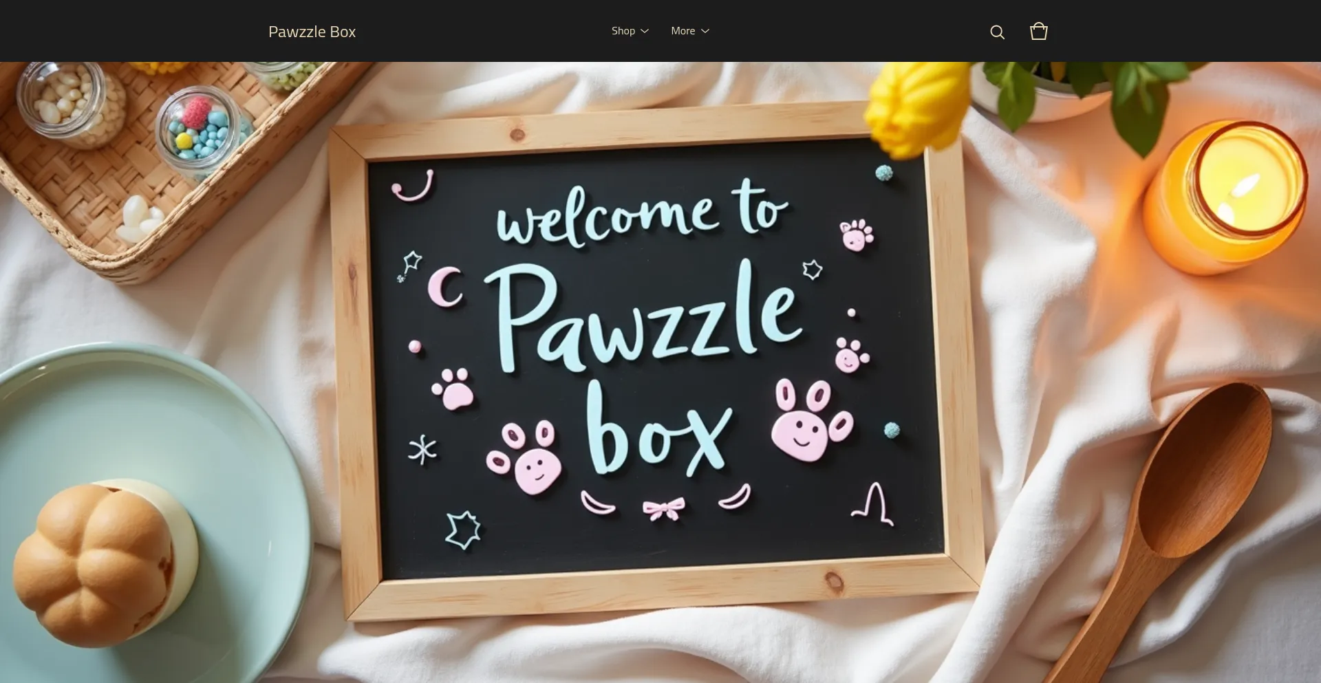 Pawzzlebox.bigcartel.com Screenshot