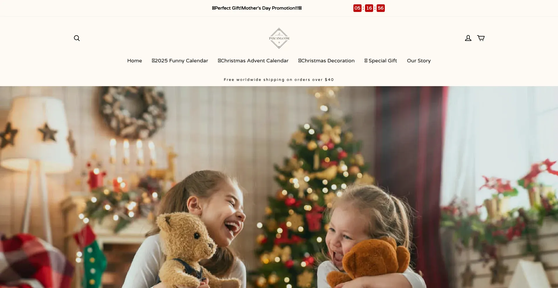 Website screenshot of Paxcang.com