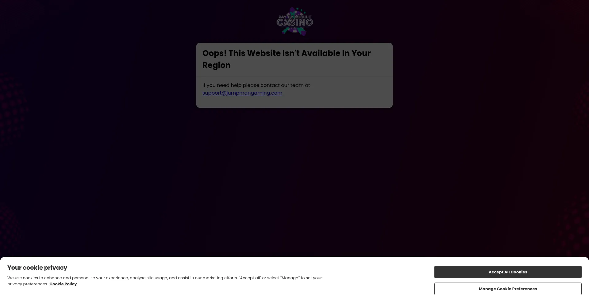 Paybymobilecasino.com Screenshot