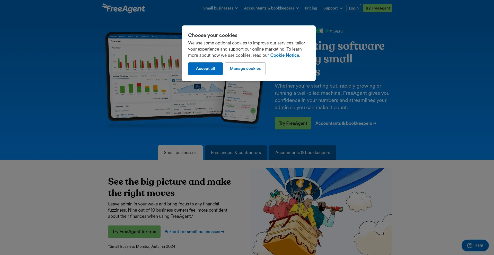 Payments.freeagent.com Screenshot