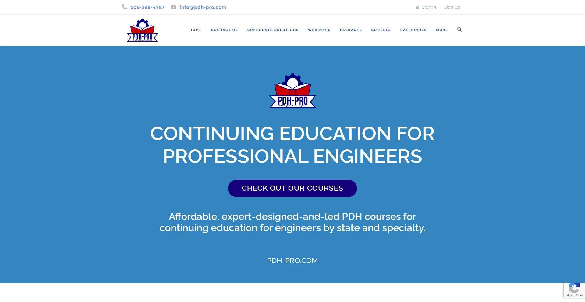 Pdh-pro.com Screenshot