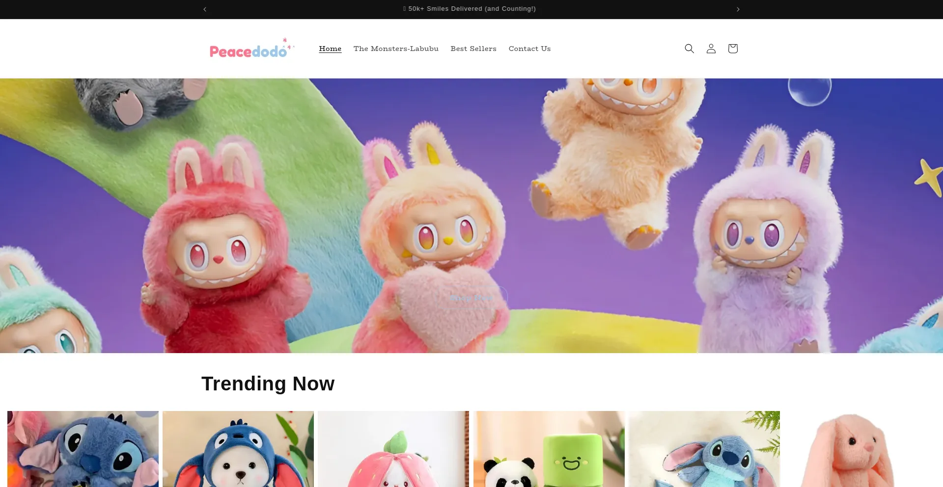 Website screenshot of Peacedodo.com