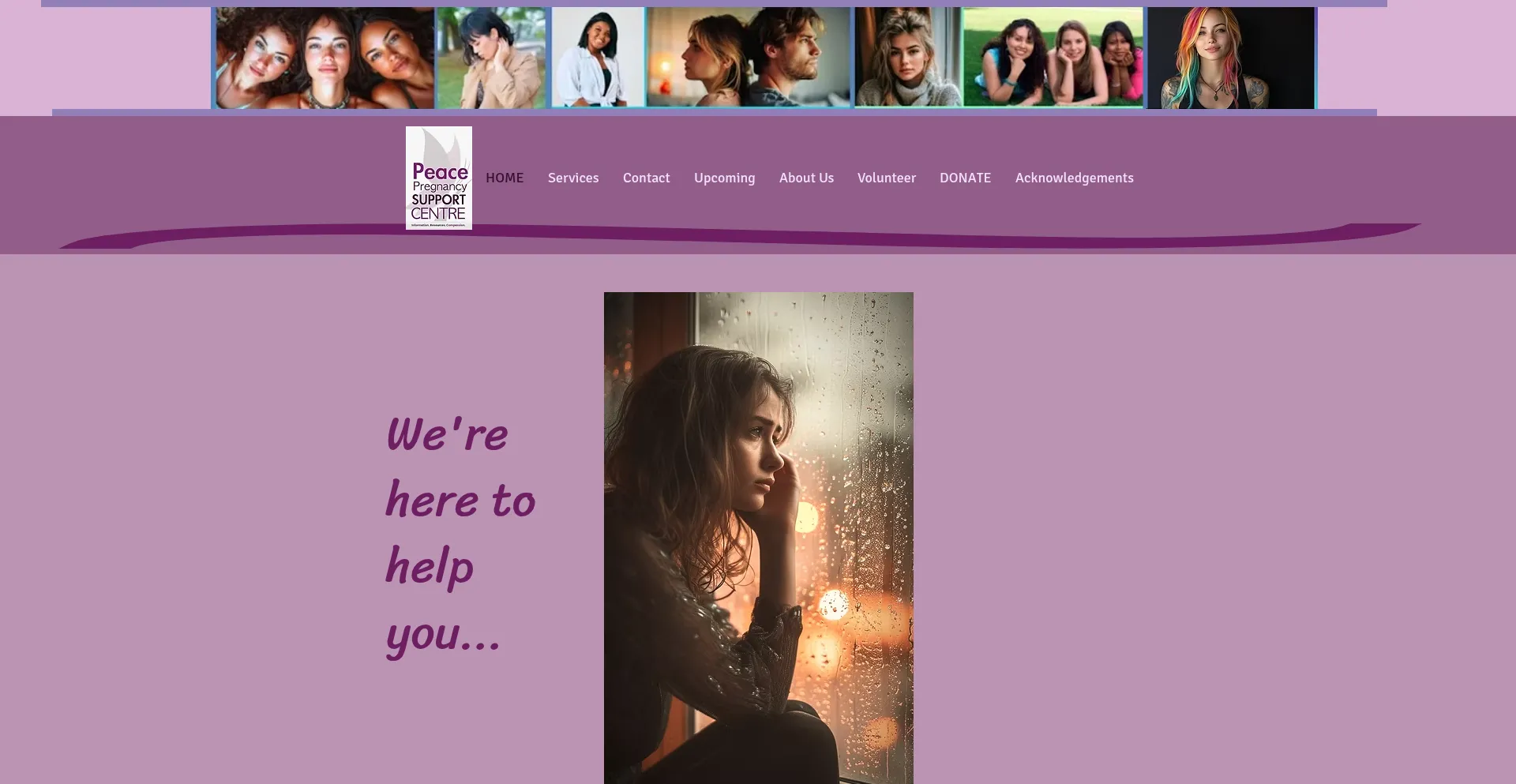 Peacepregnancysupport.com Screenshot