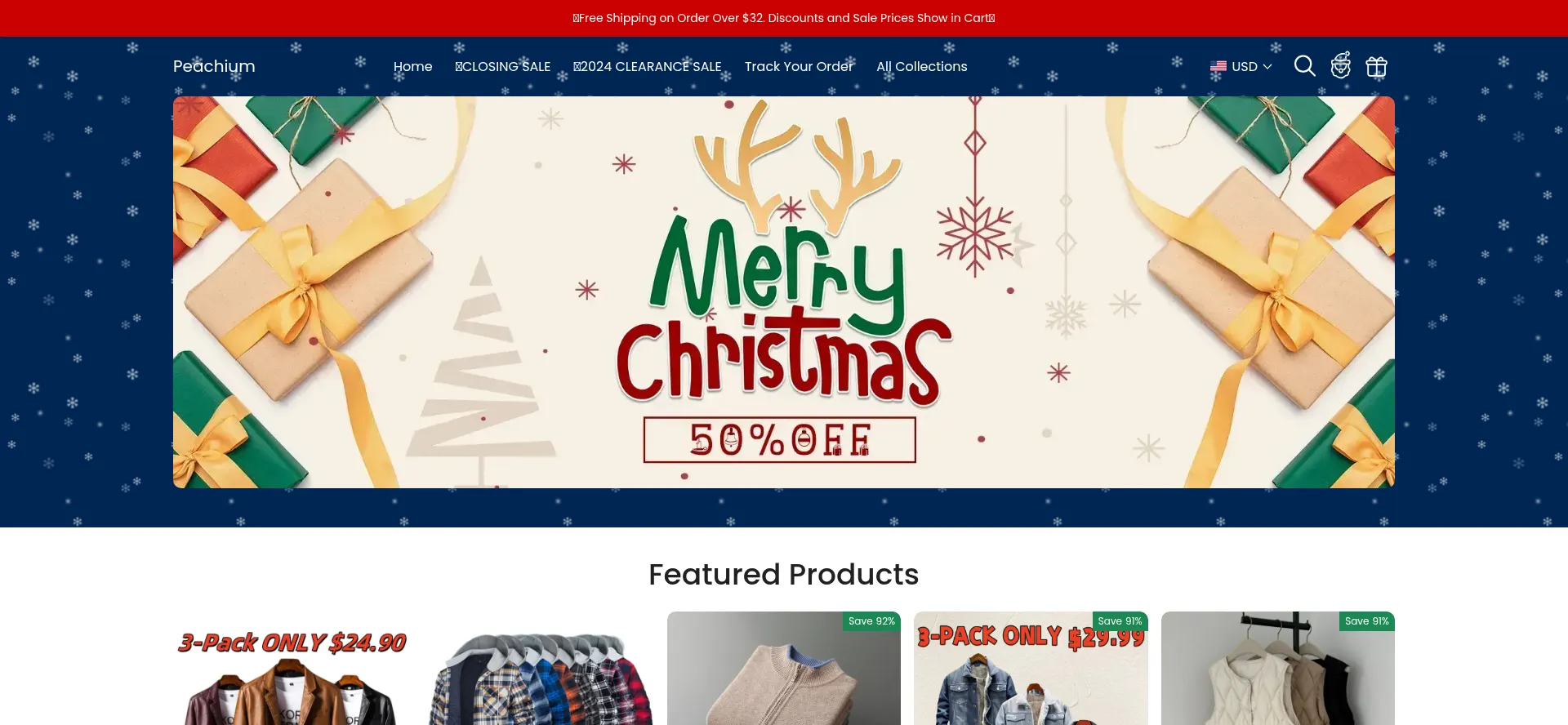 Website screenshot of Peachium.com