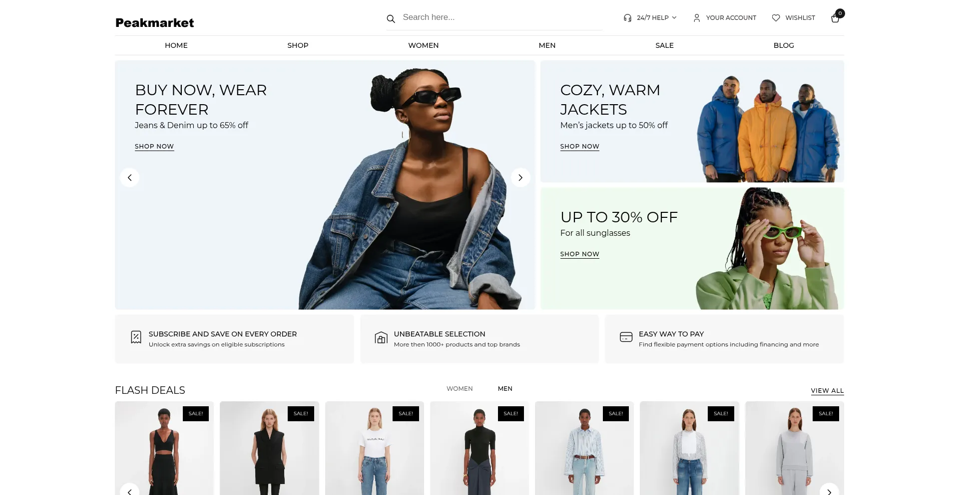 Website screenshot of Peakmarket.top
