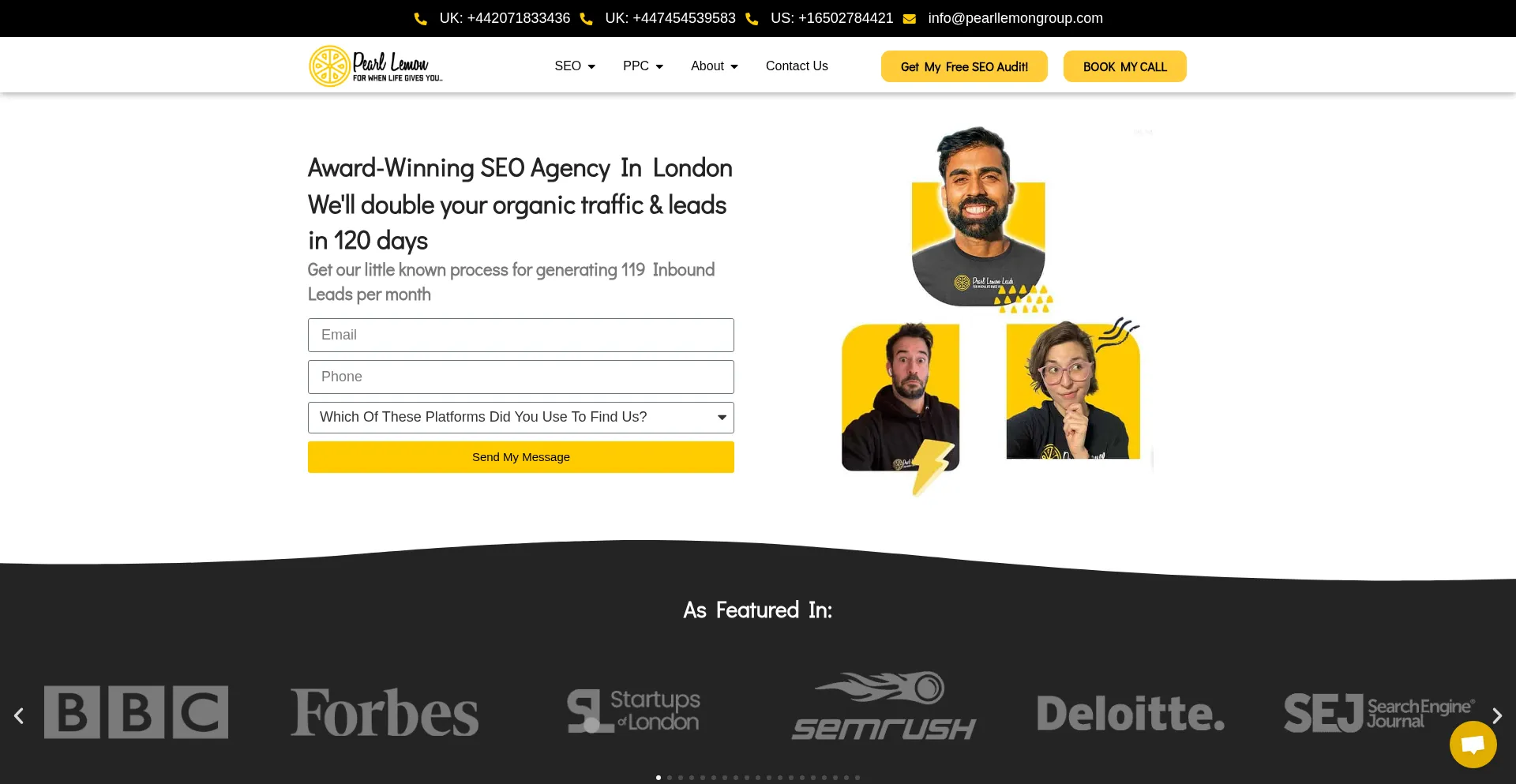 Pearllemonuk.com Screenshot