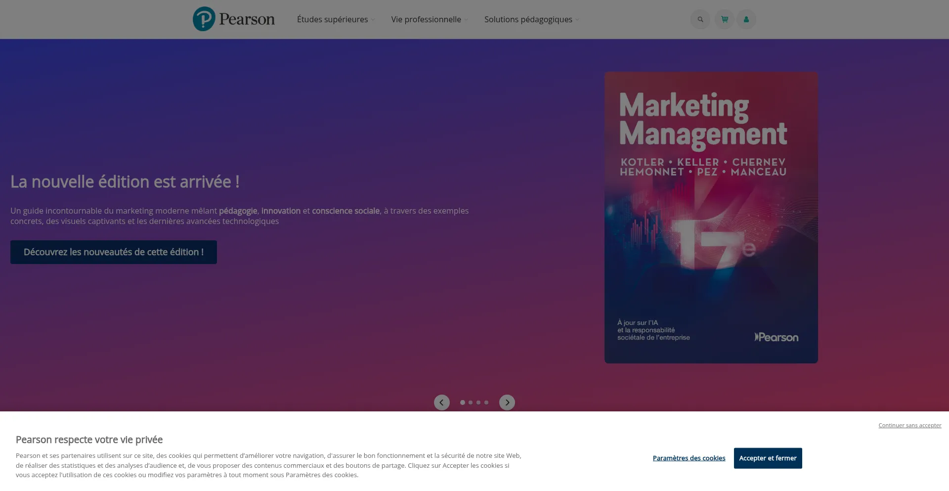 Pearson.fr Screenshot