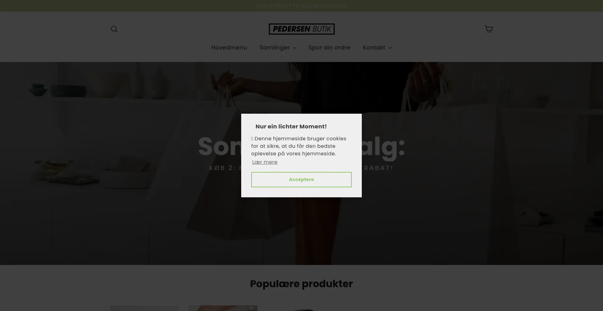 Pedersen-butik.dk Screenshot