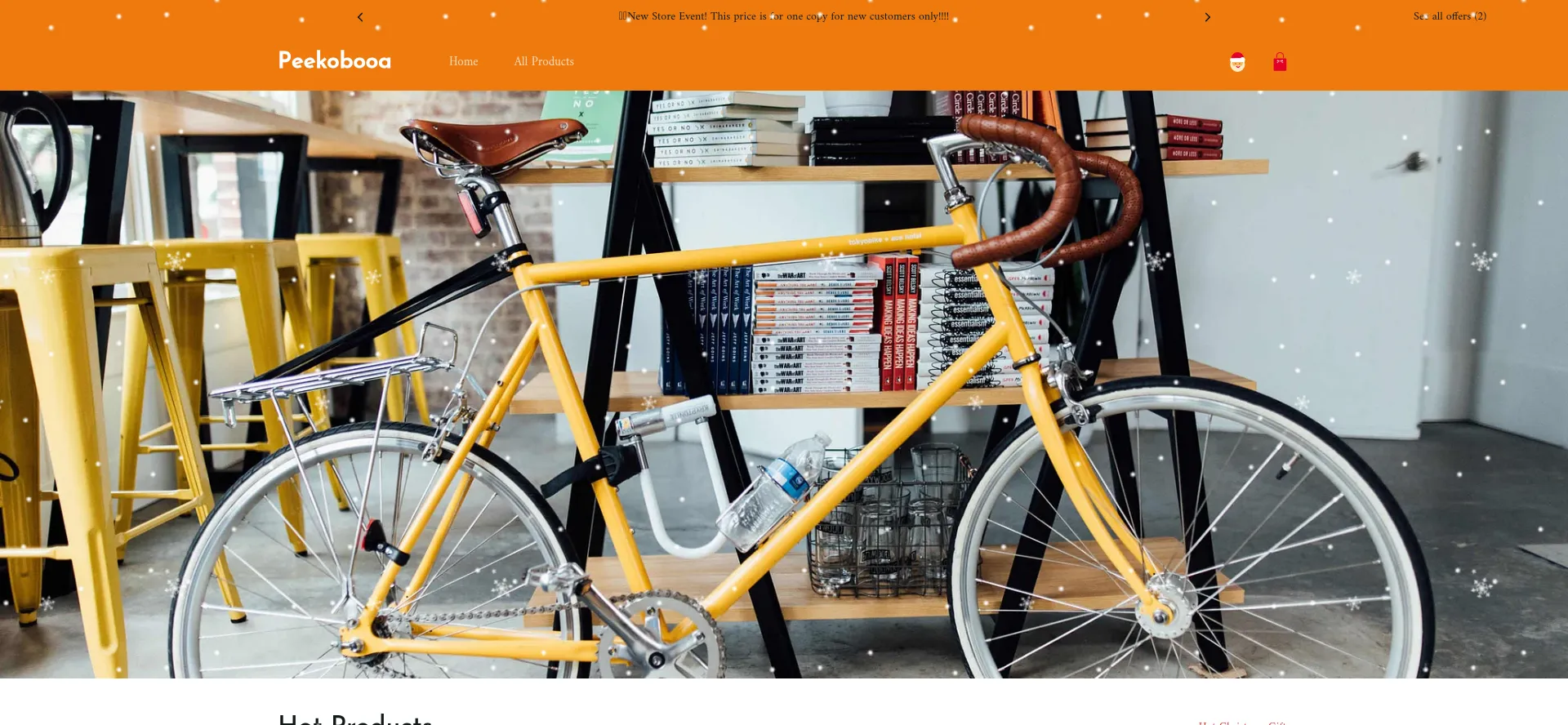 Website screenshot of Peekobooa.com