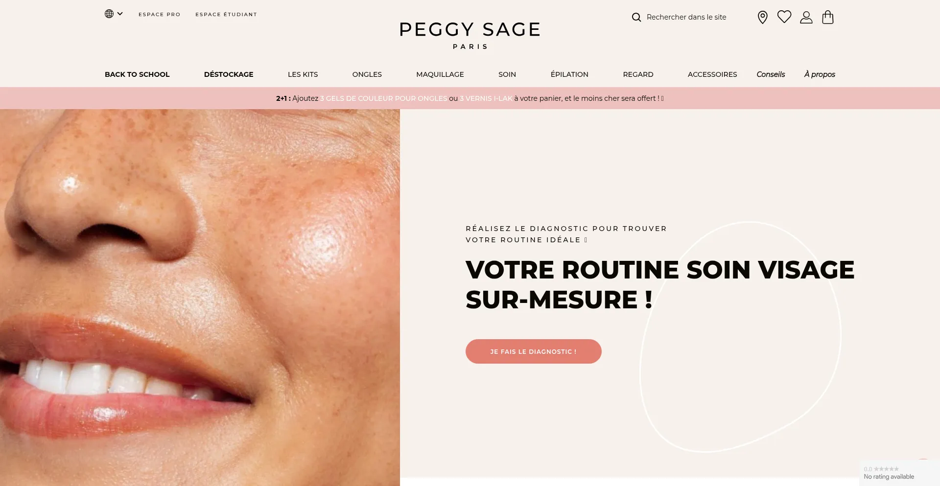 Website screenshot of Peggysage.com