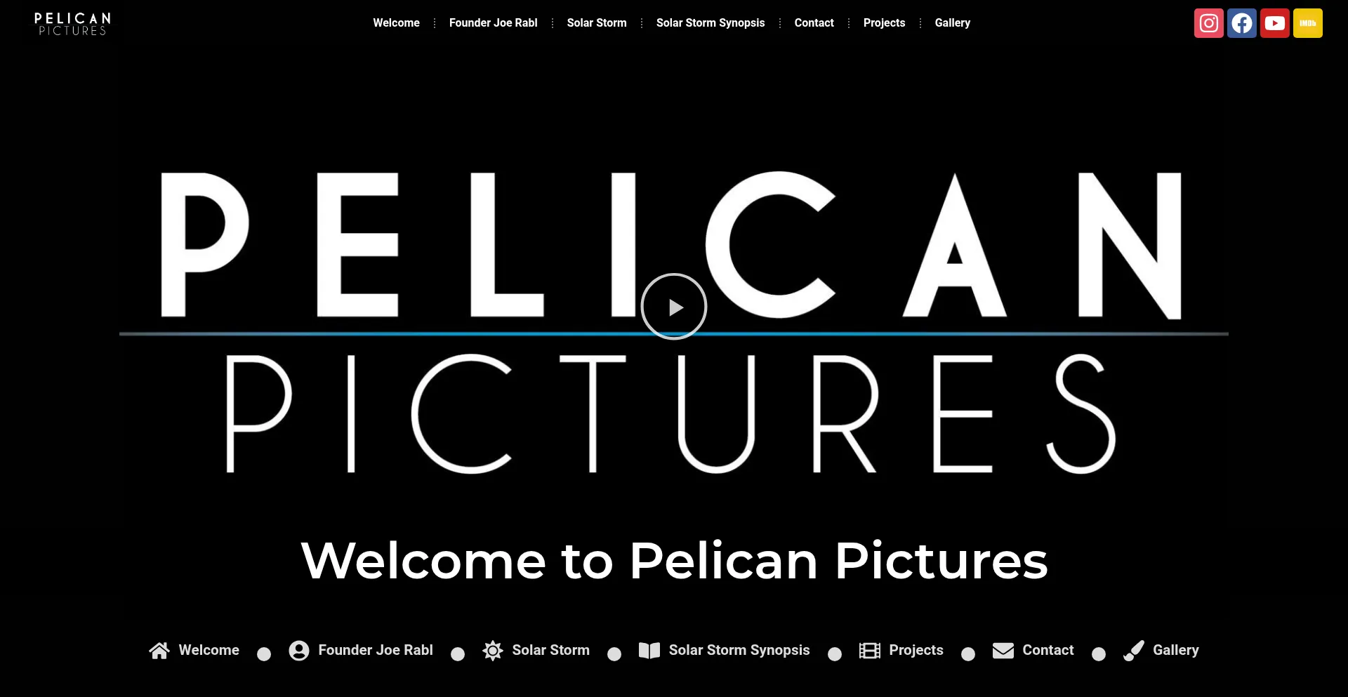 Website screenshot of Pelicanpictures.net