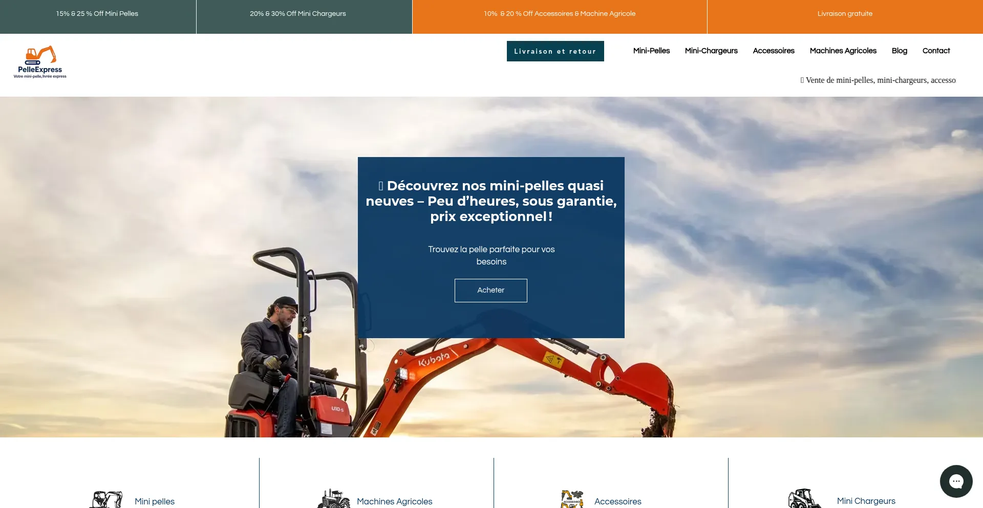 Website screenshot of Pelleexpress.com