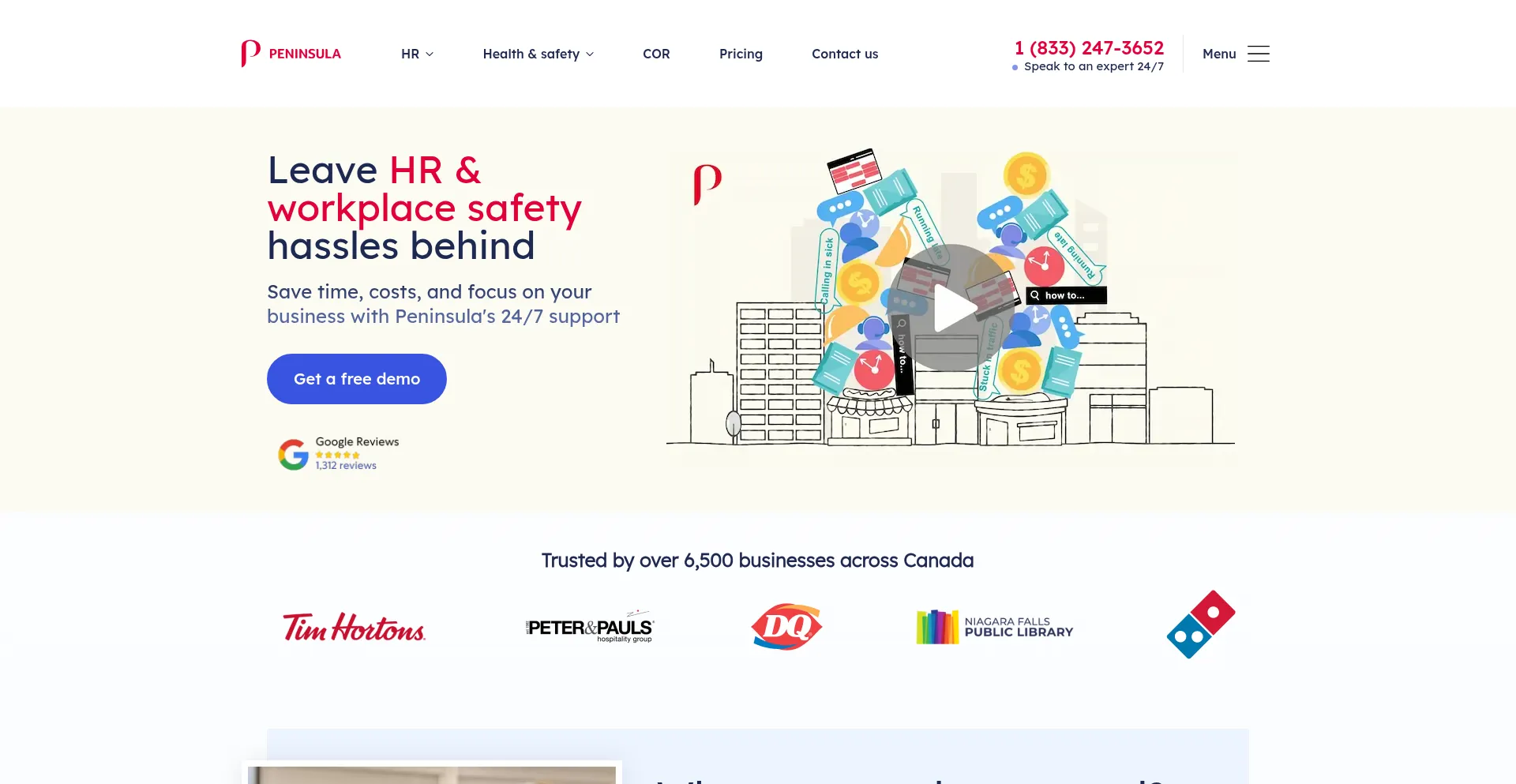 Peninsulacanada.com Screenshot
