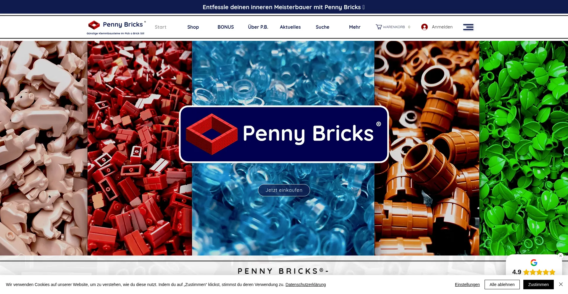 Pennybricks.de Screenshot