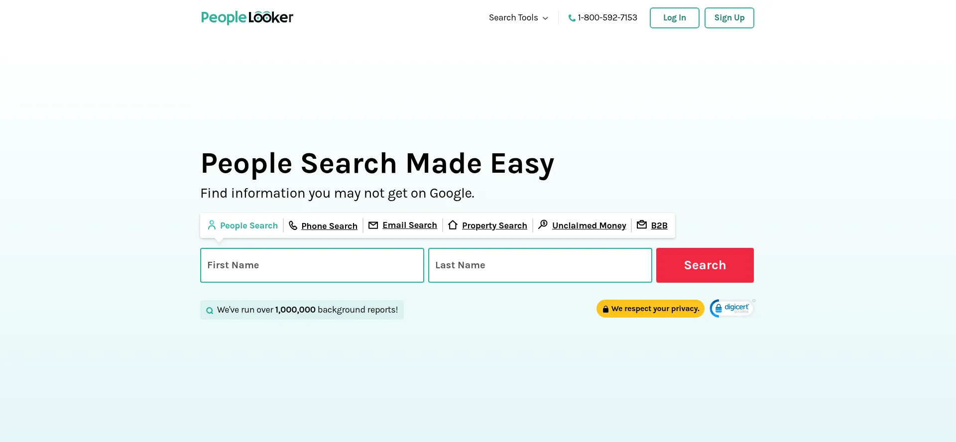 Peoplelooker.com Screenshot