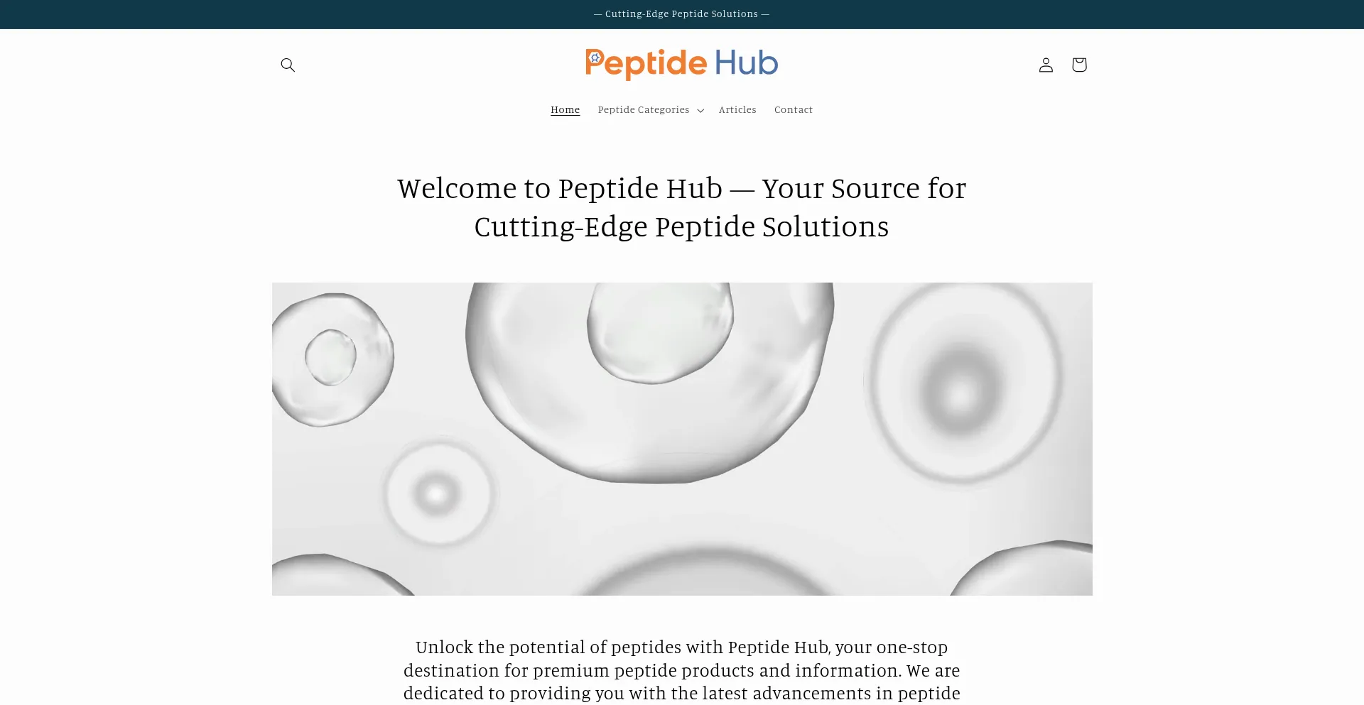 Peptide-hub.com Screenshot
