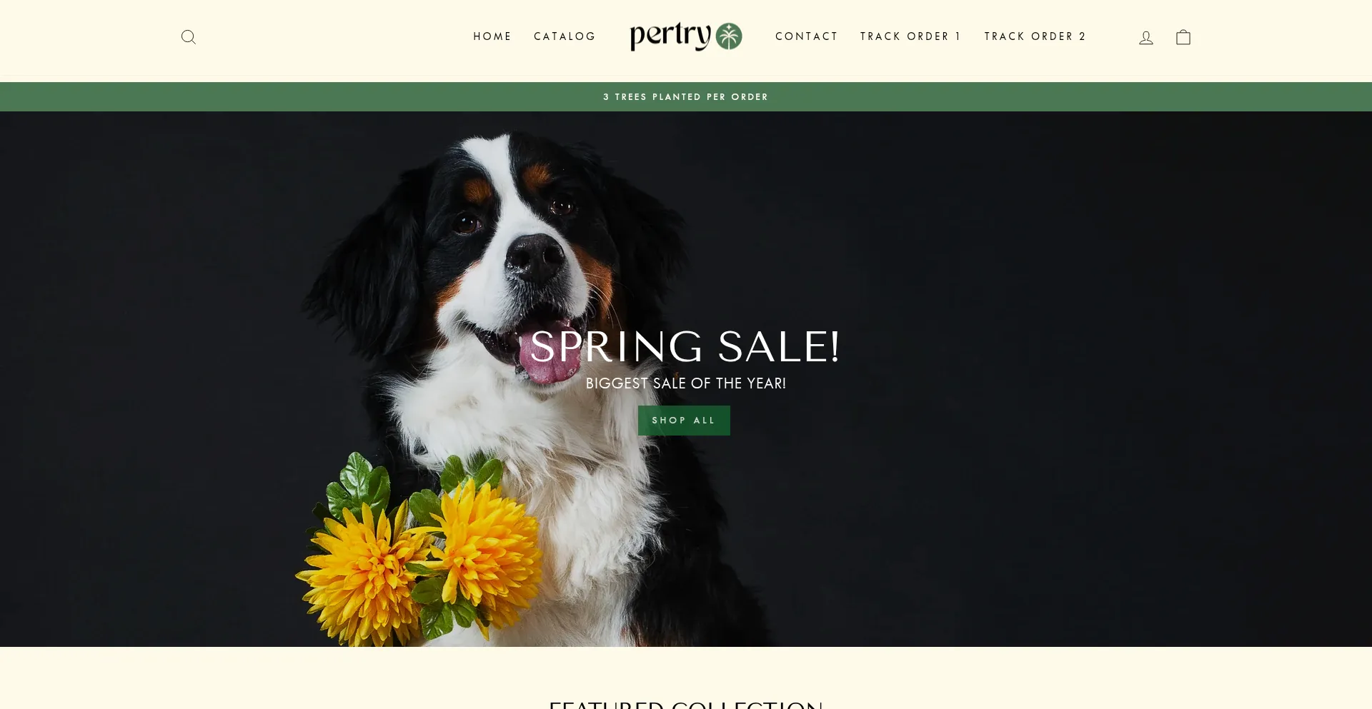 Website screenshot of Pertry.com