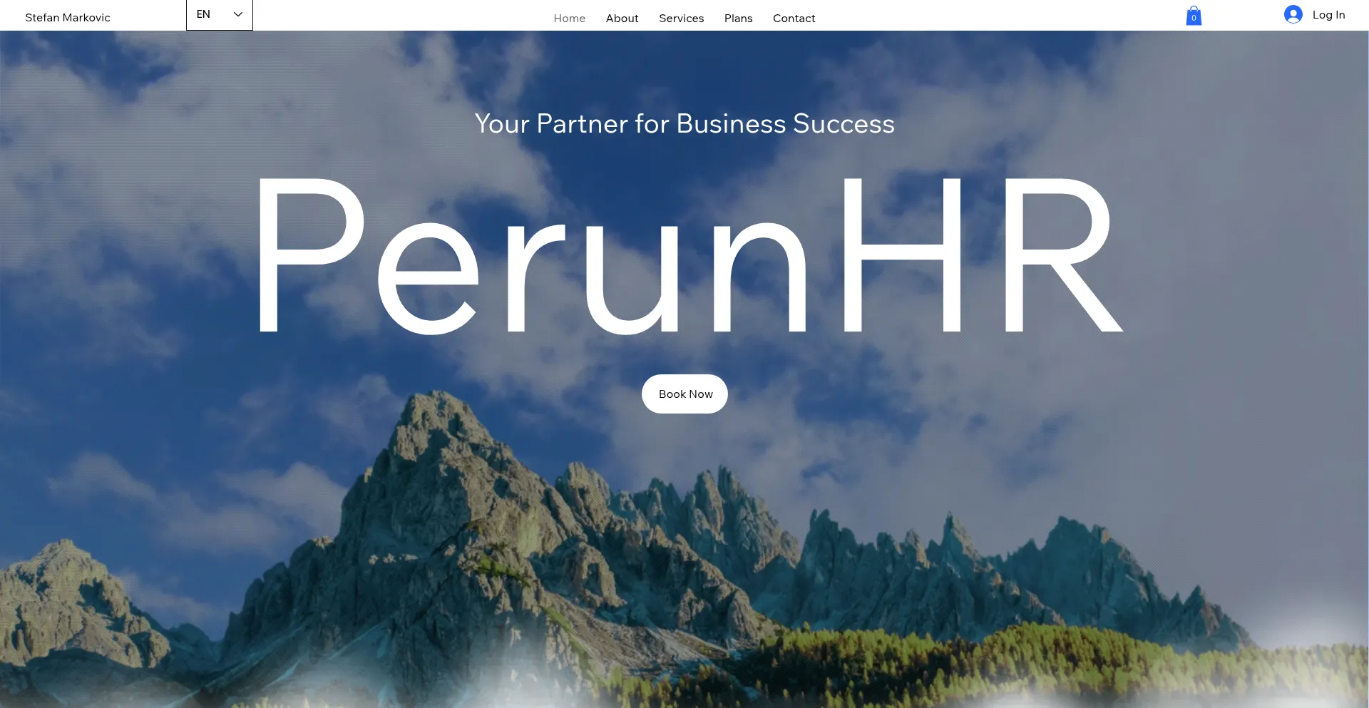 Website screenshot of Perunhr.com